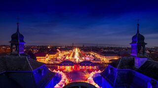 Der Weihnachtsmarkt in Schwetzingen.