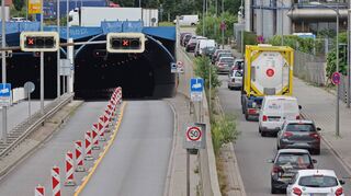 Der Fahrlachtunnel wird vor Sommer 2022 nicht geöffnet.
