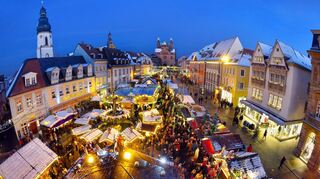 Ein Bild aus dem Jahr 2017: der Weihnachtsmarkt in Speyer.
