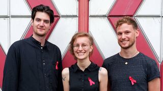 Ein junges Team setzt auf zeitgemäße Beratung: Daniel Pientka (v.l.), Em Brett und Marc Fischer von der Beratungsstelle KOSI.MA.