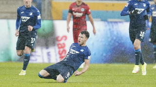 Hoffenheims Dennis Geiger erzielte den 1:1-Ausgleichstreffer gegen Frankfurt.