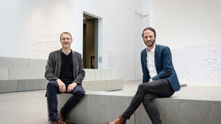 NTM-Schauspielintendant Christian Holtzhauer (l.) und Kunsthallen-Direktor Johann Holten.