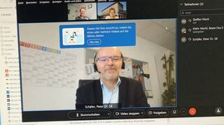 Peter Schäfer beim Video-Interview mit dem „MM“.