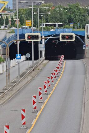 Der Fahrlachtunnel wird vor Sommer 2022 nicht geöffnet.