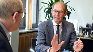 Heddesheims Bürgermeister Michael Kessler stellt sich den Fragen von „MM“-Redakteur Hans-Jürgen Emmerich.