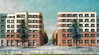 So soll das Studierendenwohnheim im neuen „Ludwigs-Quartier“ aussehen.