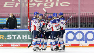 Dürfen am Freitag voraussichtlich nicht jubeln: die Adler Mannheim.