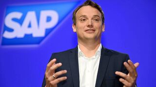SAP-Vorstandsvorsitzender Christian Klein auf der virtuellen Hauptversammlung im Mai 2021.