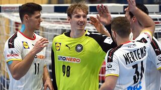 Gegenwart und Zukunft der Nationalmannschaft: Sebastian Heymann, Till Klimpke und Lukas Mertens (v.l.).