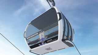 So werden die Kabinen der Seilbahn 2023 aussehen.