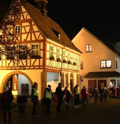 Am letzten Montag versammelten sich 500 Menschen in Schriesheim.
