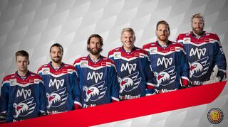 Sechs Adler für Olympia: Die Mannheimer Lean Bergmann (v.l.), Nico Krämmer, Matthias Plachta, David Wolf, Korbinian Holzer und Felix Brückmann sind für Peking nominiert.