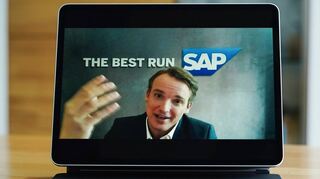 SAP-Vorstandsvorsitzender Christian Klein bei der virtuellen Jahrespressekonferenz.