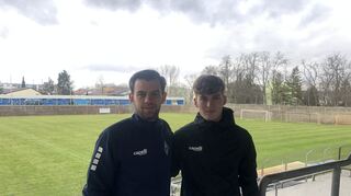 Mit dem Ende des Transferfensters gibt es auch beim SV Waldhof Mannheim eine Personaländerung: Dominik Kother (rechts) vom Karlsruher SC spielt bis zum Saisonende auf Leihbasis für den SVW.