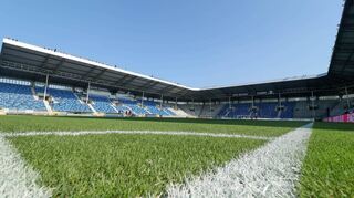 Das Carl-Benz-Stadion (hier im September 2021 bei der Partie gegen Halle) wurde von der Stadt 2019 für 3,6 Millionen Euro drittligatauglich gemacht.