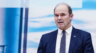BASF-Chef Martin Brudermüller spricht in der Konzernzentrale.