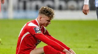 Rückschlag im Kampf um den Zweitliga-Aufstieg: Kaiserslauterns Philipp Hercher nach dem 1:2 bei 1860.