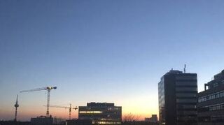 Schöne Sonnenuntergänge gab es auch im Februar einige.