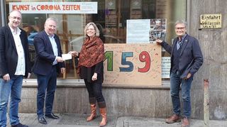 Von links: Maura Lucci, Michael Scheuermann, Kai-Uwe Sax, Jutta Lindner und Andreas Burger (es fehlt Vorstandssprecher Alexander Manz).