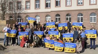 Mit einem Fest in der Sonne begrüßt das Software-Unternehmen Ameria die Familienangehörigen der Mitarbeiter aus der Ukraine.