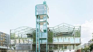 N 1 begrünen – das haben sehr viele der Architekturstudenten vorgeschlagen, hier die Version von Dorota Rudowicz.