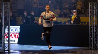 Der schwedische Löwen-Torhüter Mikael Appelgren feierte beim Sieg gegen die MT Melsungen ein überraschendes Mini-Comeback auf dem Spielberichtsbogen und dann sogar zwischen den Pfosten.