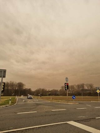 Sahara-Staub in Wiesloch.
