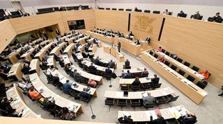 Der baden-württembergische Landtag in Stuttgart.