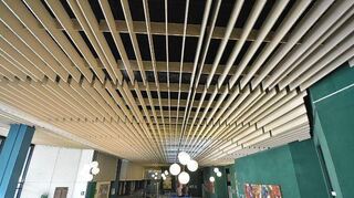 Das Foyer des Mannheimer Landgerichts. Corona-Fälle führen auch an anderen Gerichten dazu, dass Strafprozesse längere Zeit unterbrochen werden.