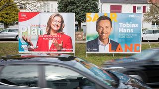 Anke Rehlinger (SPD) oder Tobias Hans (CDU)? Die Wählerinnen und Wähler im Saarland müssen entscheiden.