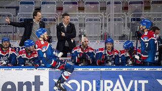 Die Clubführung der Adler Mannheim hat Chefcoach Pavel Gross (l.) und Co-Trainer Mike Pellegrims die Wende nicht mehr zugetraut.