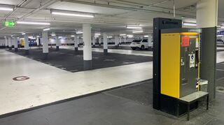 Das Parkhaus unter dem Hauptbahnhof, aufgenommen im Januar.