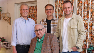 Die Kinofamilie: Michael (v.l.), Fritz, Christian und Sebastian Kaltenegger.