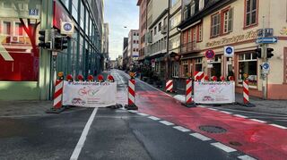Autos verboten. In der neuen Fahrradstraße sind nur Drahtesel erlaubt.
