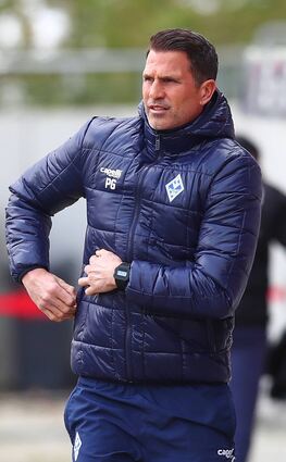 „Im Moment noch nicht zu klären“: Ob Patrick Glöckner Trainer des SV Waldhof bleibt, entscheidet sich erst nach Saisonende.