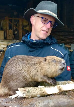 Peter Daiker versteht sich als Schützer der Biber.