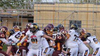 Dieser Gegner war zu stark: Die Bürstadt Redskins hatten im Härtetest gegen Krefeld nicht den Hauch einer Chance.