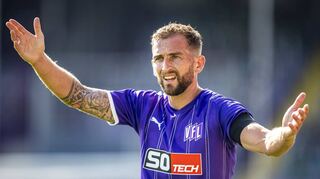 Osnabrücks Kapitän Marc Heider wurde beim 3:2-Erfolg gegen Verll als Siegtorschütze zum Helden und darf mit seinem Team weiter hoffen.
