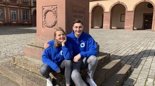 Vorsitzende von Q-Summit: Greta Wette und Jan Muhle.