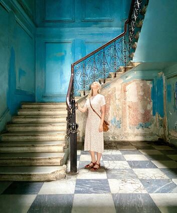 Die Mannheimer Bloggerin Irina Peter im ukrainischen Odessa.