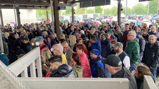 Um 8.50 Uhr wurden am Samstag die Türen zum Mannheimer Maimarkt geöffnet.