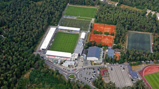 Der Sportpark Süd in Sandhausen soll unter anderem um einen Trainingsplatz erweitert werden, der im Waldschutzgebiet entstehen soll.