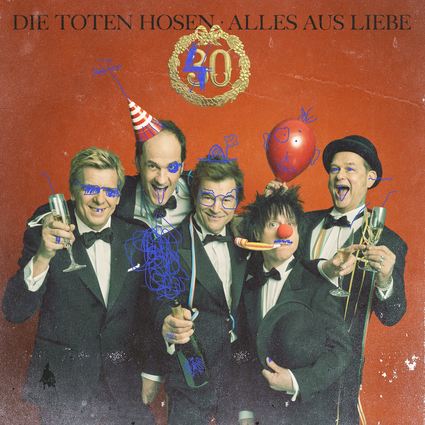 Seit 40 Jahren Punk: Mit diesem erweiterten
Best-of-Album feiern (von links) Andreas Meurer, Michael Breitkopf,
Campino, Vom Ritchie und  Andreas von Holst ihr Bandjubiläum.