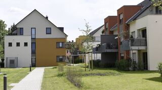 Moderne Bebauung mit viel Grün: Im Ligustergang sind seit Oktober 2017 insgesamt 124 neue Wohnungen entstanden.