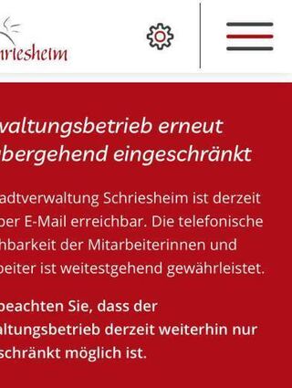Der Verwaltungsbetrieb ist durch die Attacke eingeschränkt.