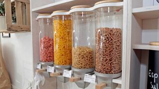 Verpackungsfrei einkaufen – auch ein Beispiel für Nachhaltigkeit.