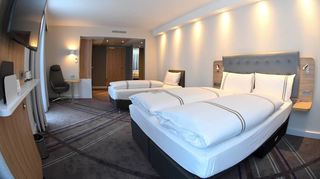 Ein Familienzimmer im neuen Premier Inn-Hotel am Hauptbahnhof.