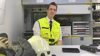 Einsatzleiter und Kommandant der Berufsfeuerwehr Heidelberg: Heiko Holler: „Wir waren in zwei Minuten am Einsatzort.“