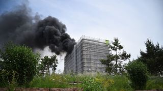 In dem mehrstöckigen Gebäude in der Speyerer Straße / Ecke Langer Anger, war ein Feuer ausgebrochen