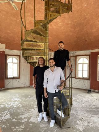 Innenarchitekt Hendrik Rupp, Architekt Kevin Sättele und Lukas Rupp.
